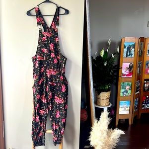 Floral Print Overall